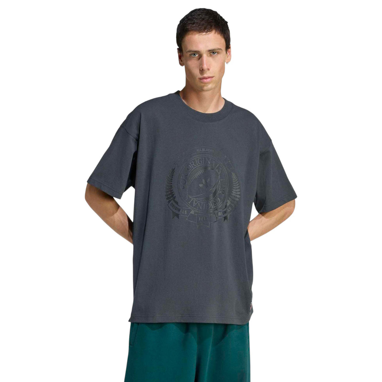 adidas All-Blacks Graphic Loose-Fit Short-Sleeved T-Shirt