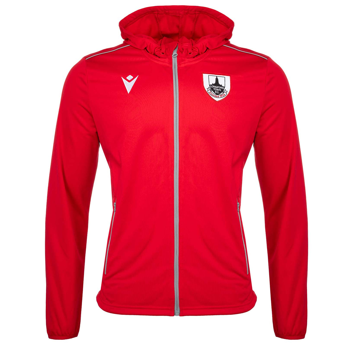 Macron Longford Town FC 2025 Full-Zip Hoodie