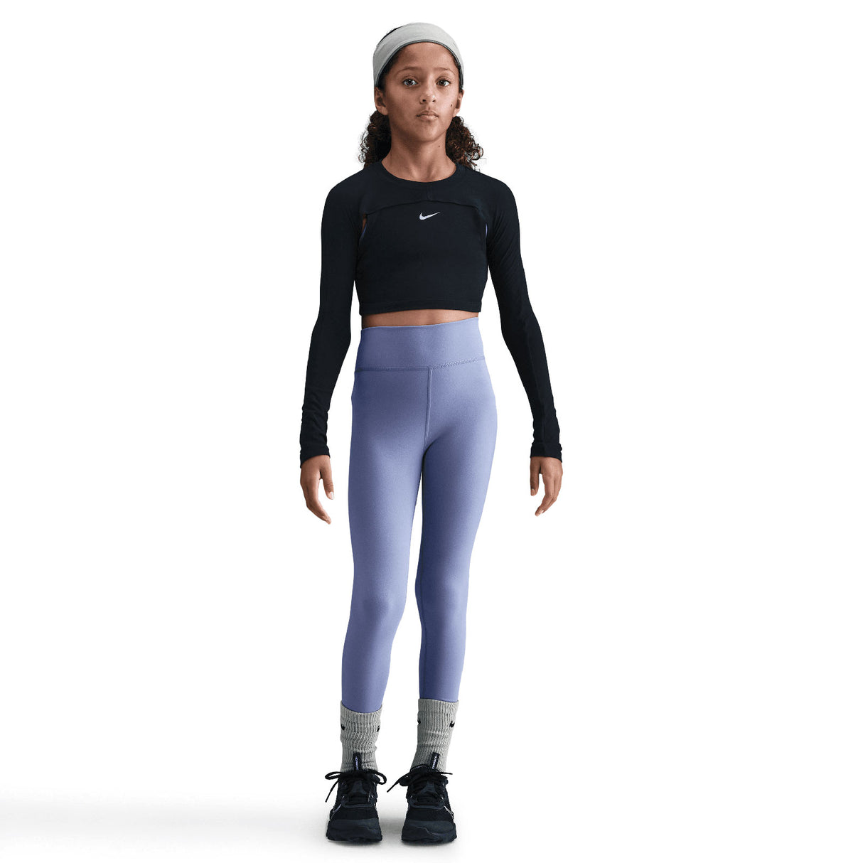 Nike Girls DF ONE TIGHT AOP Blue