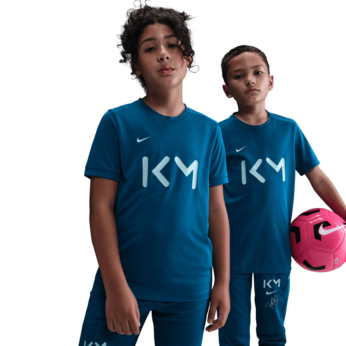 Nike Kylian Mbappé Academy Kids Dri-FIT Soccer Short-Sleeve Top