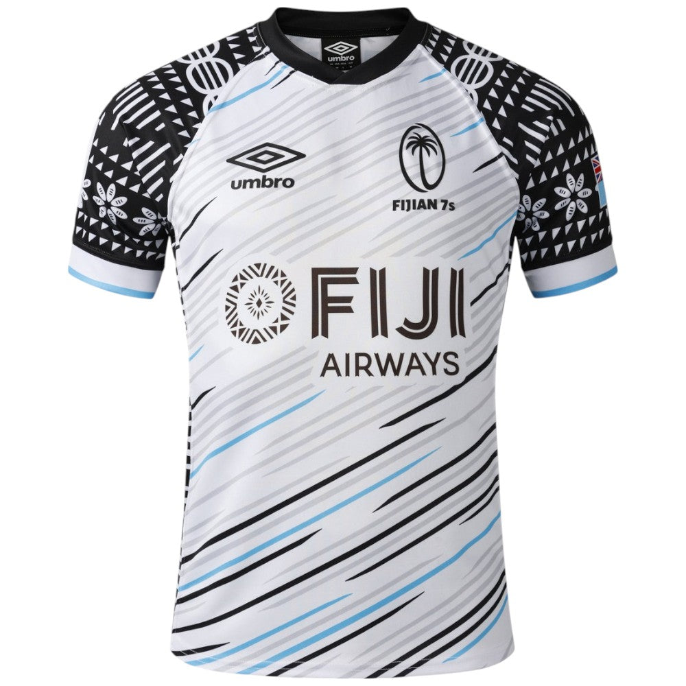 Umbro Fiji 7s Rugby 2025/26 Short Sleeved Home Replica Jersey Front View