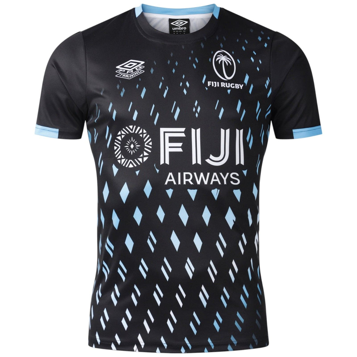 Umbro Fiji 7s Rugby 2025/26 Short Sleeved Pre-Match Top Front View