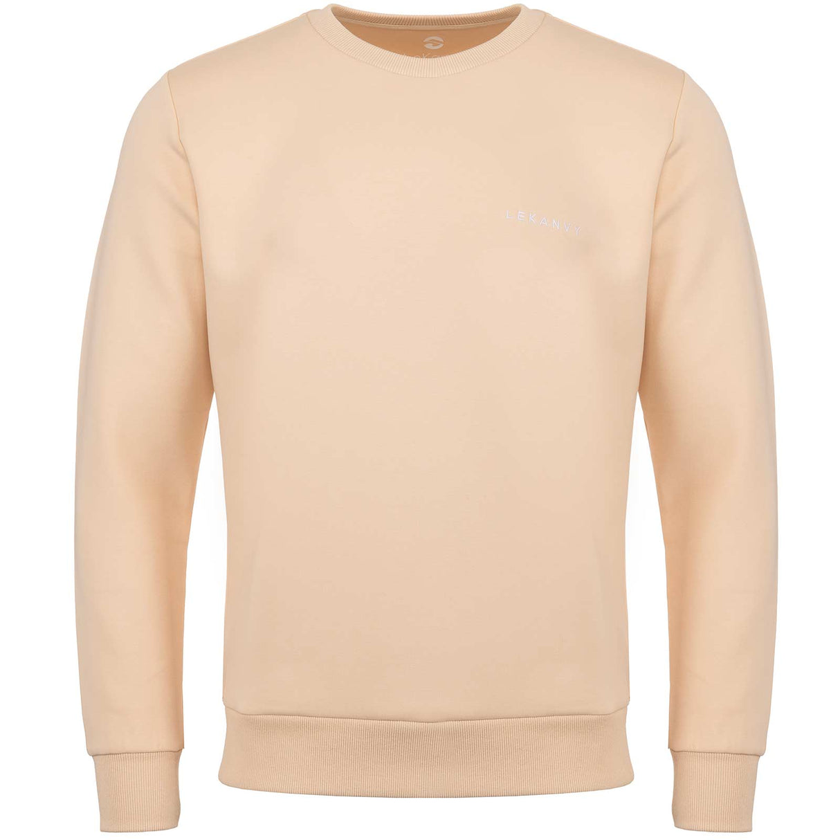 LeKanvy Versatile Cream Unisex Crew Neck