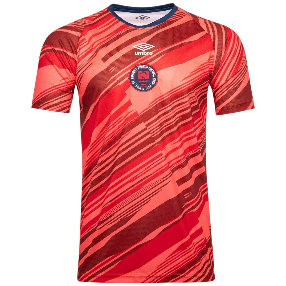 Umbro St Patricks Football Euro 2025 Mens Warm Up Jersey Front View