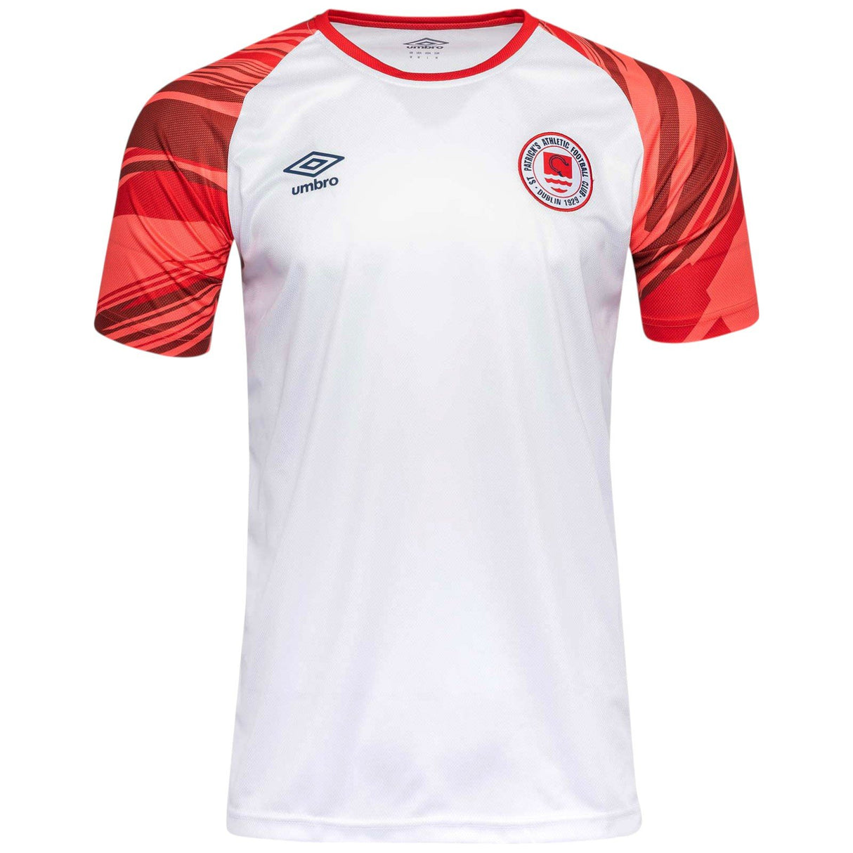 Umbro St Patricks Athletic Football Club Euro 2025 Mens Warm Up Jersey Front View