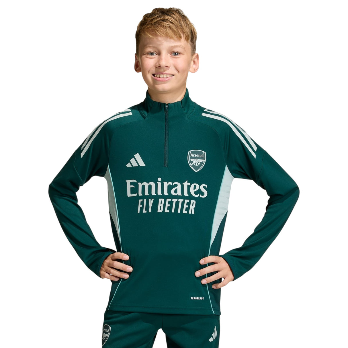 adidas Arsenal Football Tiro 2025/26 Kids Competition Half-Zip Training Top