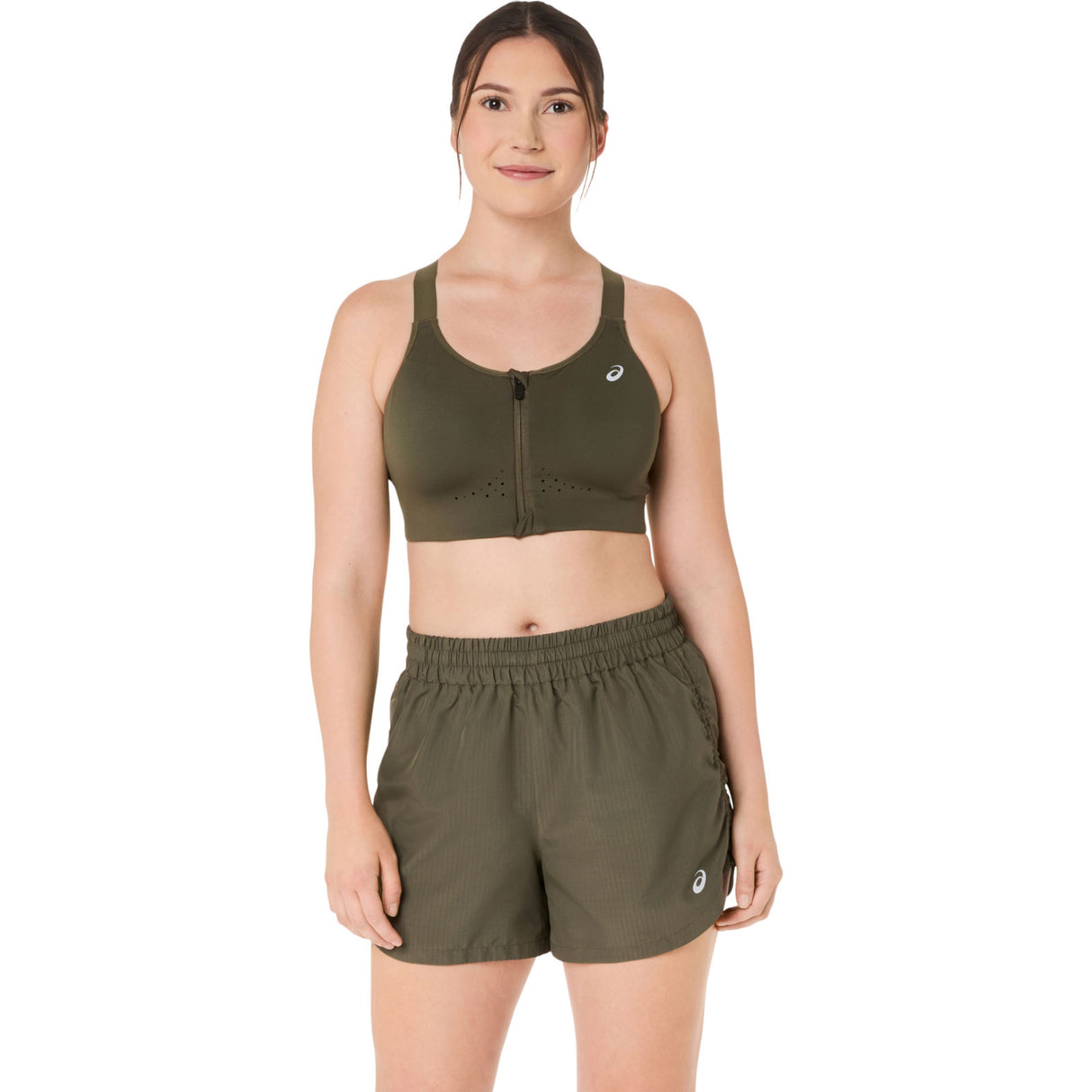 Asics ROAD COMBINATION Womens Zip Sports Bra
