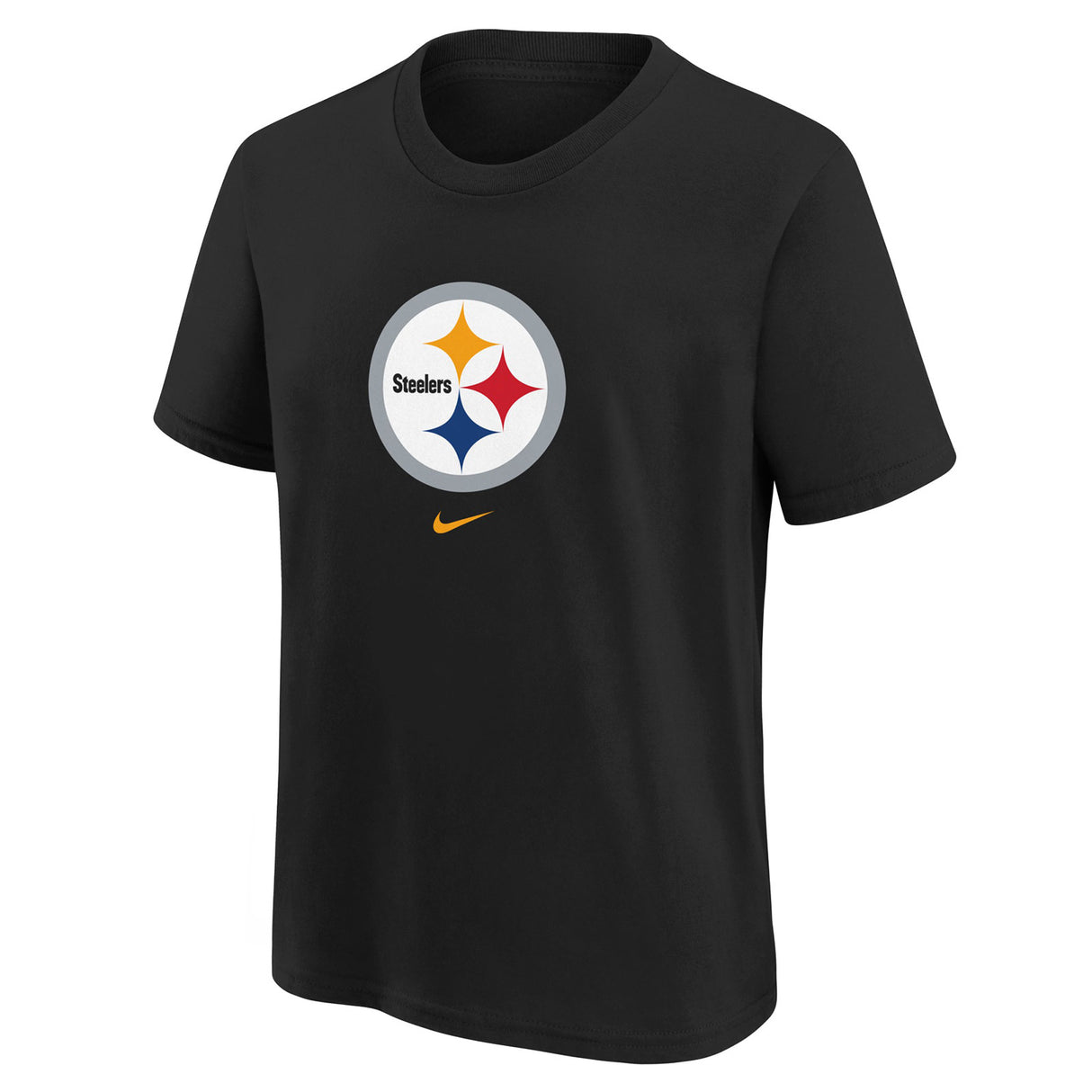 NIKE STEELERS KIDS LOGO COTTON TEE BLACK