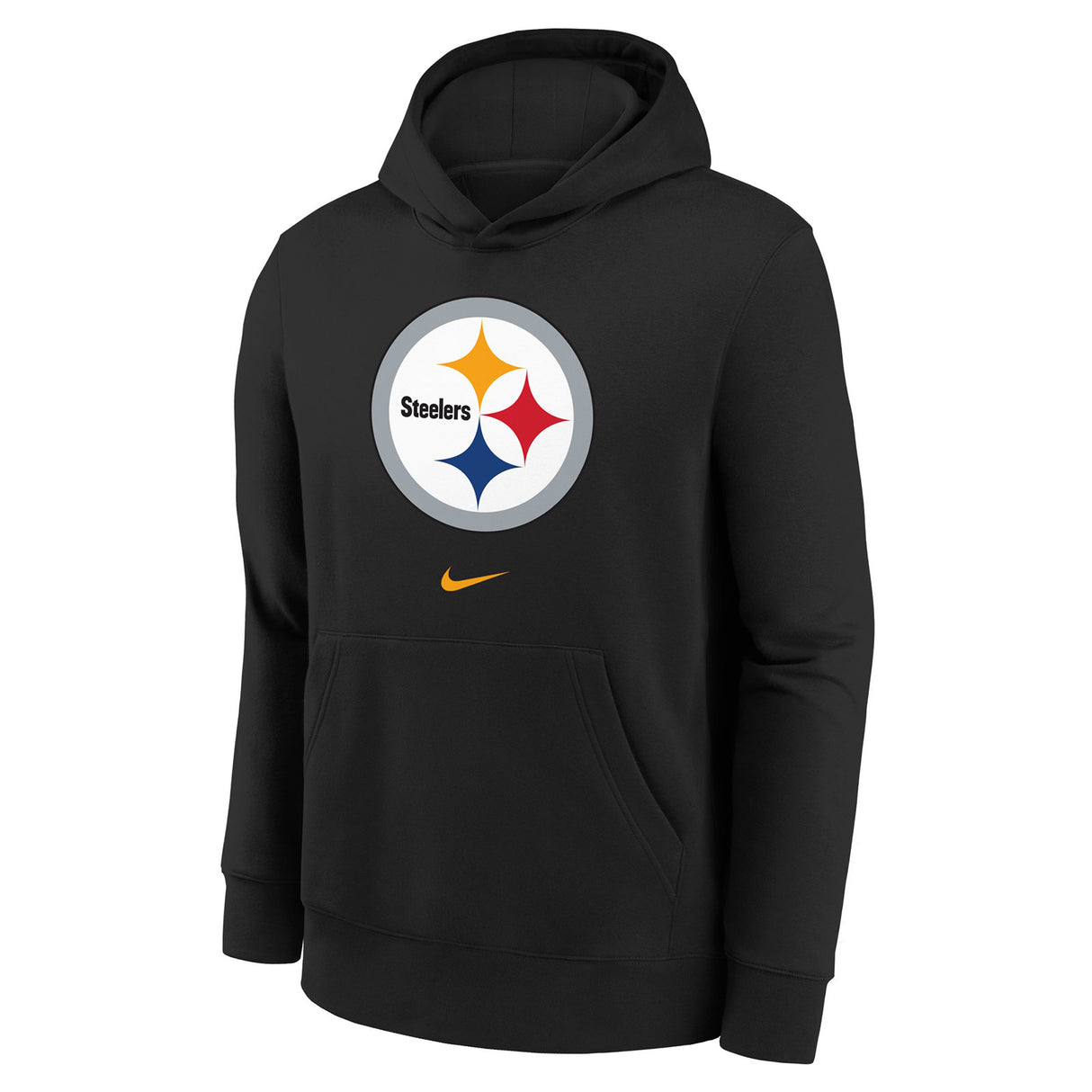 NIKE STEELERS KIDS LOGO HOODY BLACK