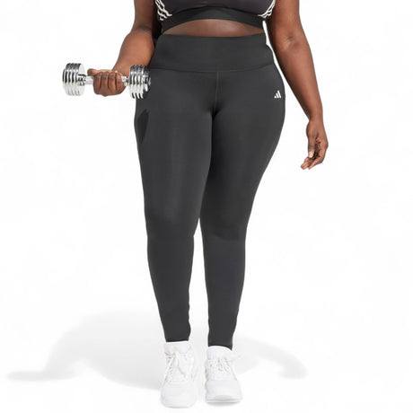 adidas Optime Essentials Plus-Size Womens Leggings Model Front View