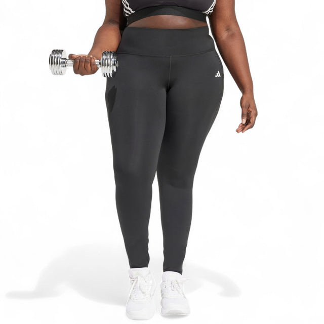 adidas Optime Essentials Plus-Size Womens Leggings Model Front View