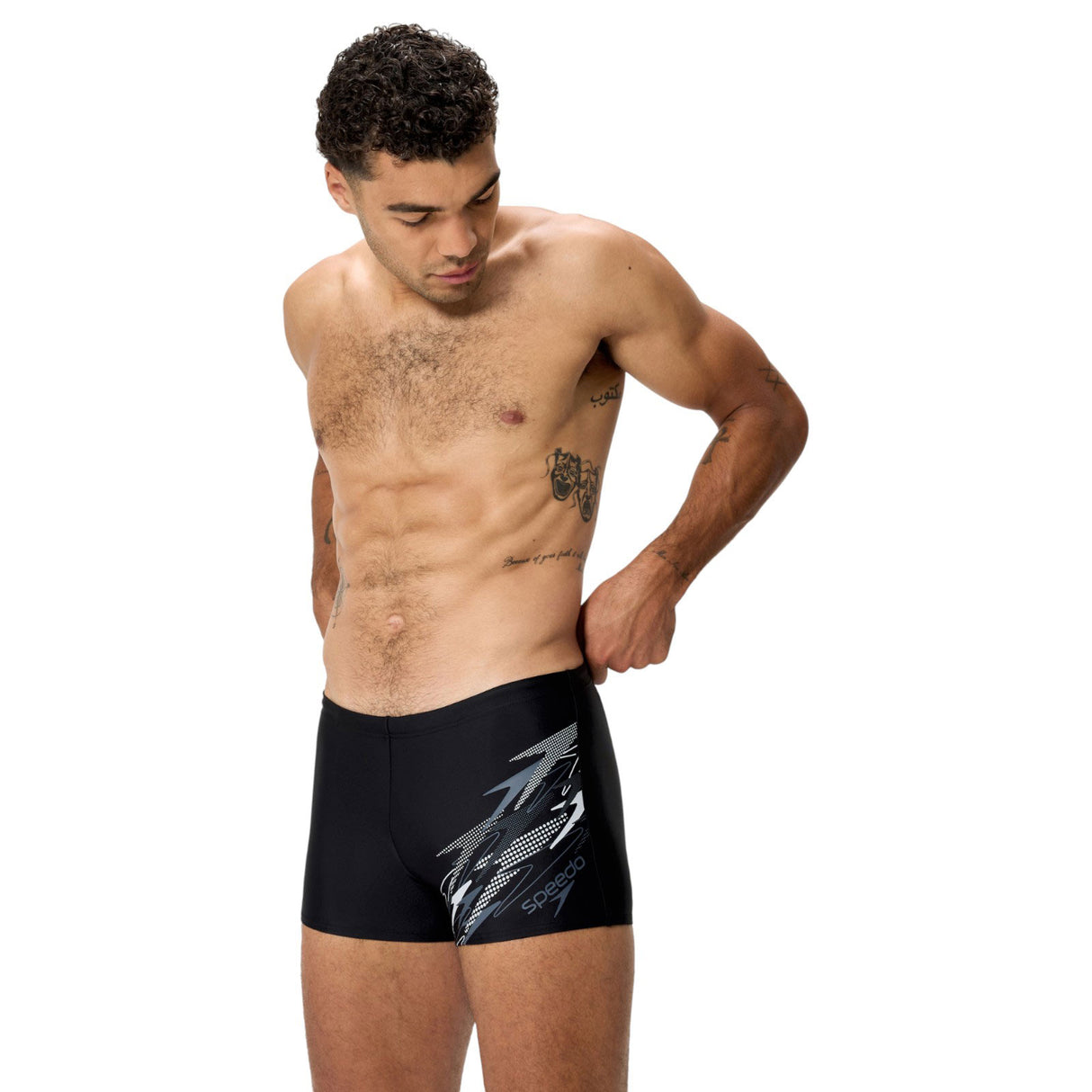 Speedo Medley Logo Chlorine-Resistant Mens Aquashort