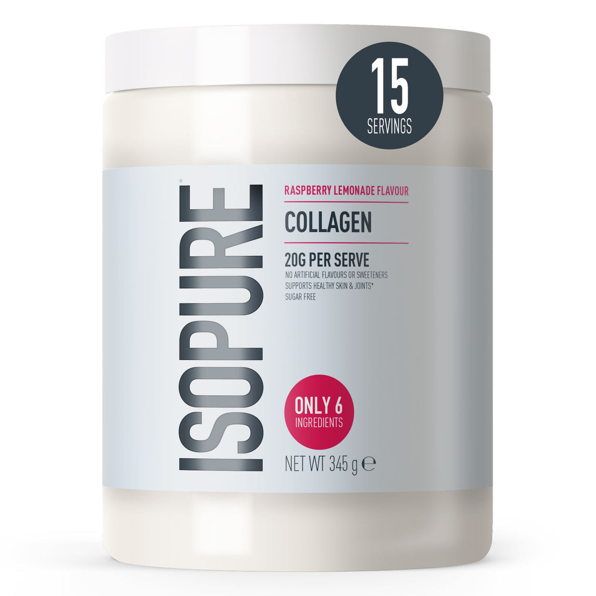 Optimum Nutrition Isopure Collagen Raspberry Lemonade 300g