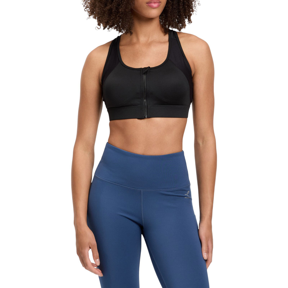 Energetics Kamila Zip Womens Racer-Back Sports Bra