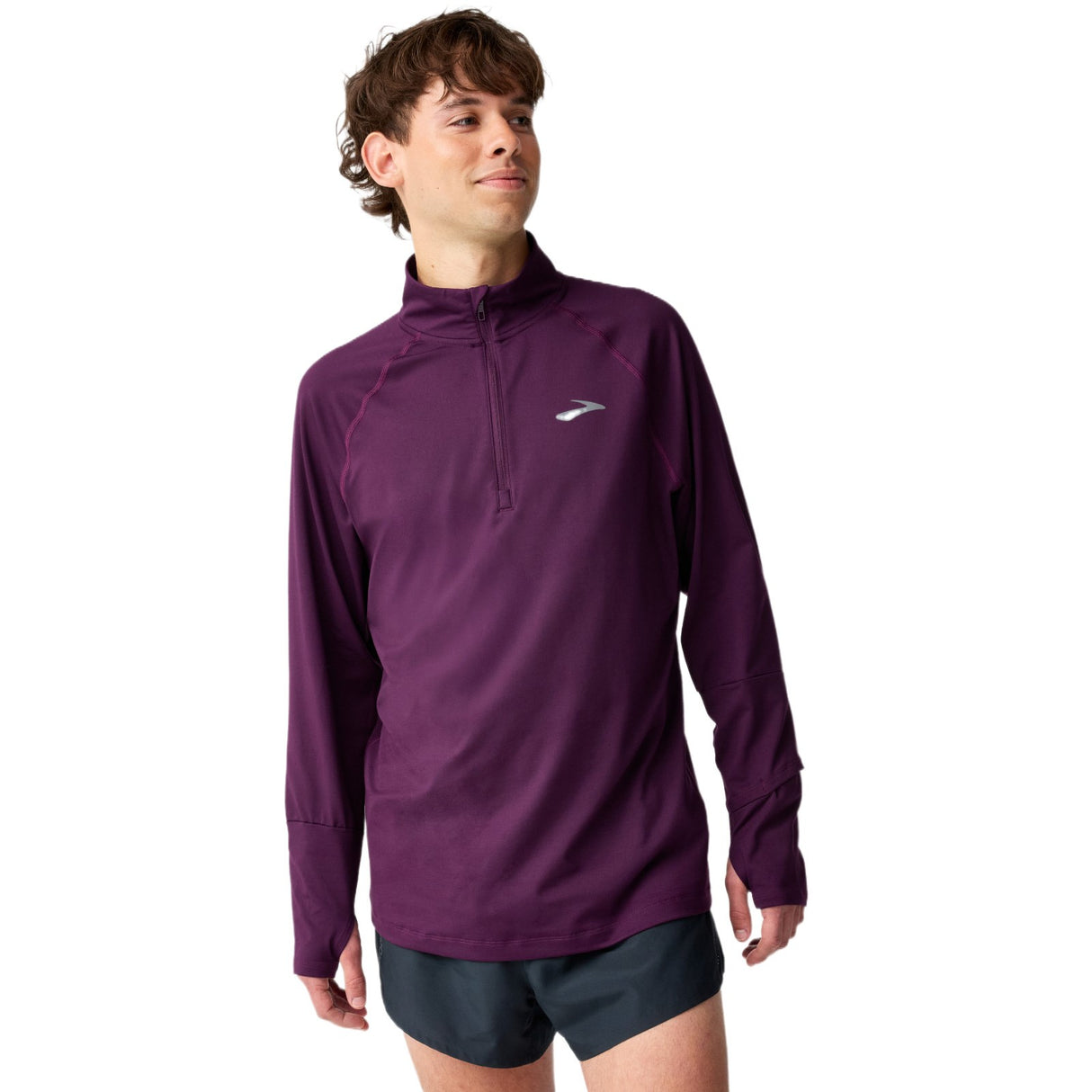 Brooks Dash 3.0 Mens Half-Zip Long-Sleeve Top