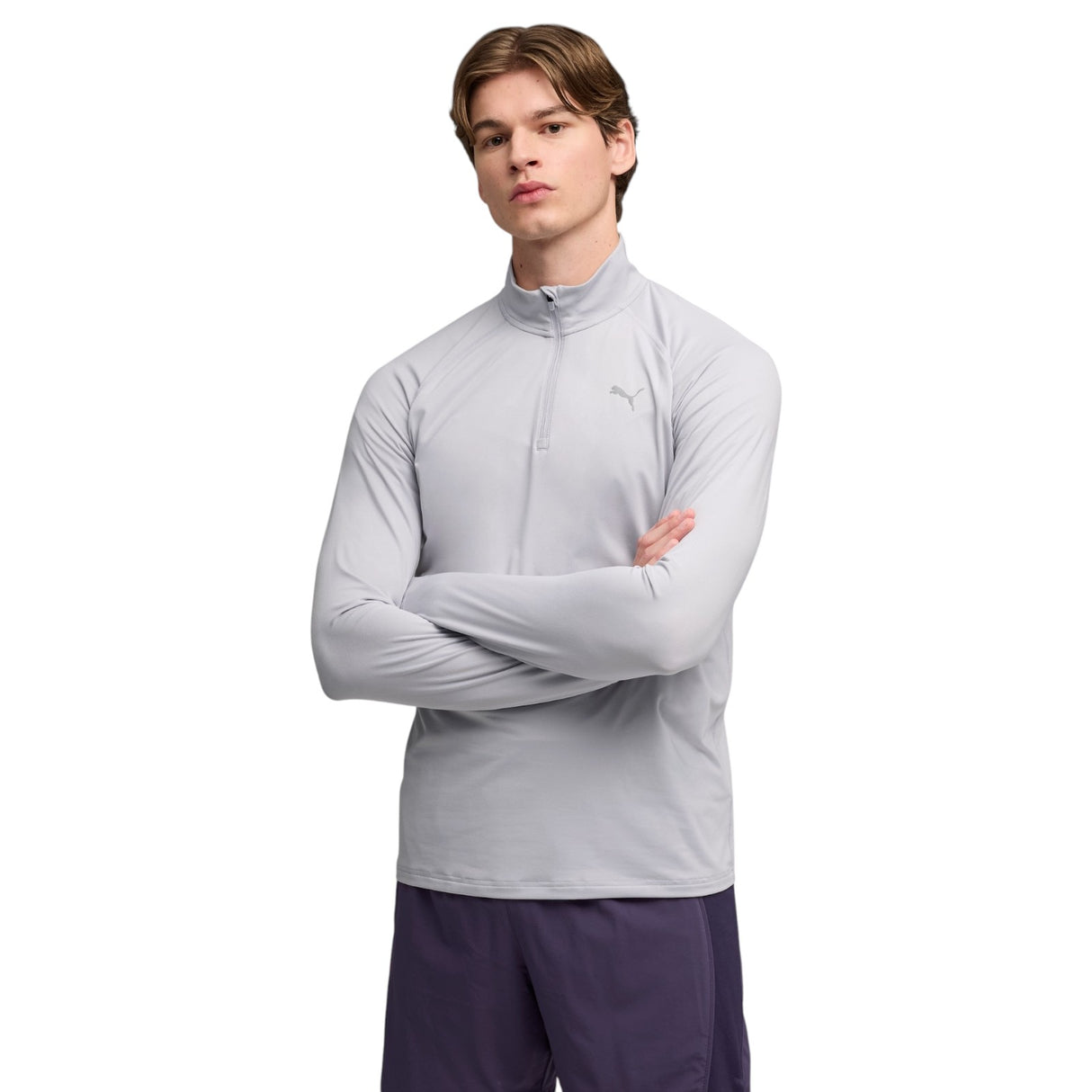 Puma Men Run Velocity Cloudspun QZip Gry