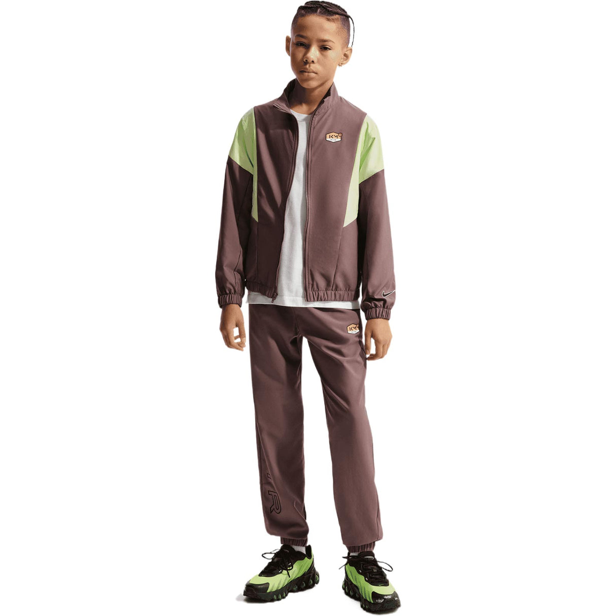 Nike Kylian Mbappé Kids Full-Zip Woven Soccer Tracksuit
