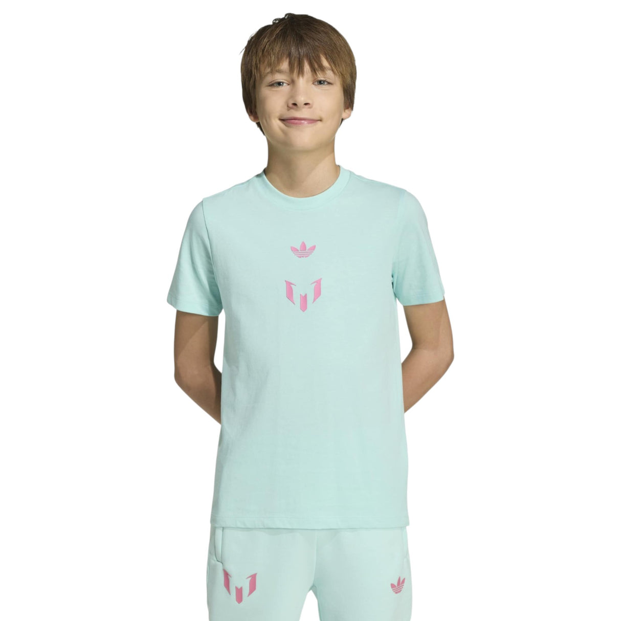 adidas Boys Messi Tref Tee Blue