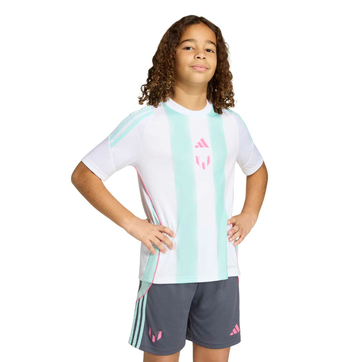 adidas Messi Regular-Fit Crewneck Kids Training Jersey
