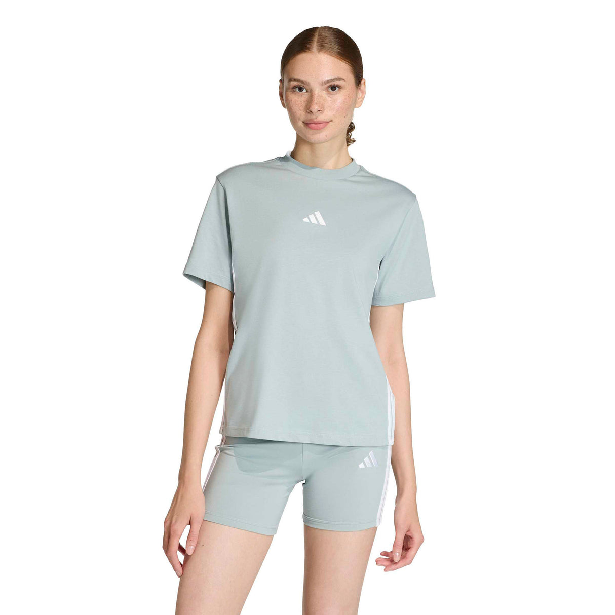 adidas Essentials 3-Stripes Womens Cotton T-Shirt