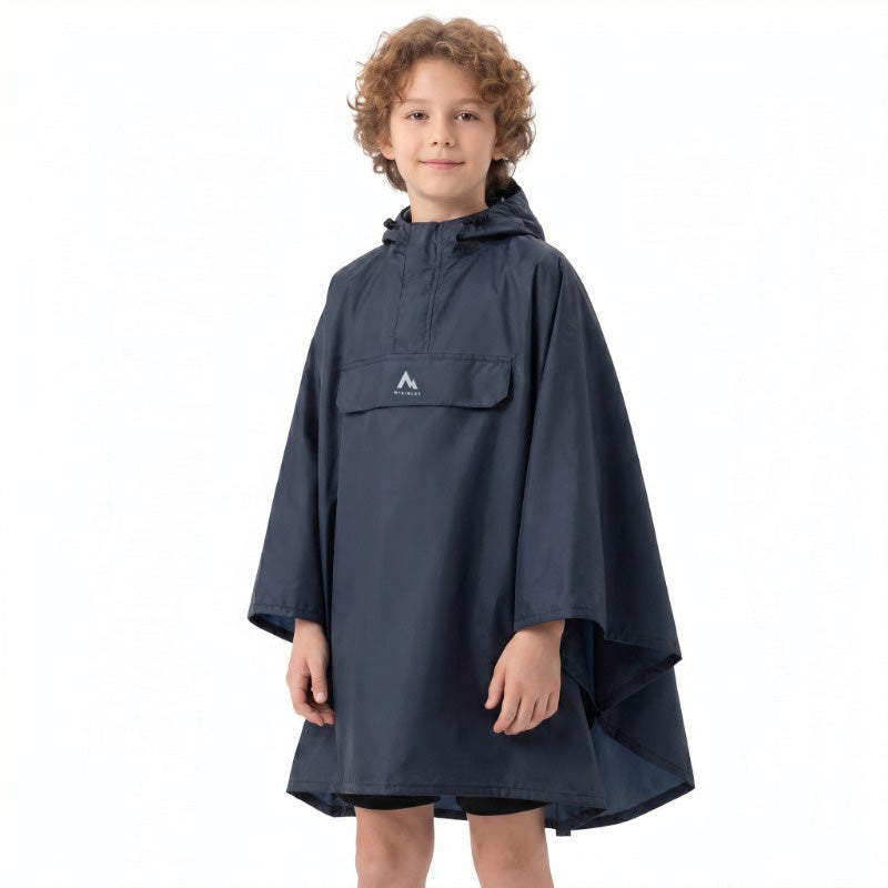 McKinley Lambaol III Half-Zip Kids Loose-Fit Rain Poncho