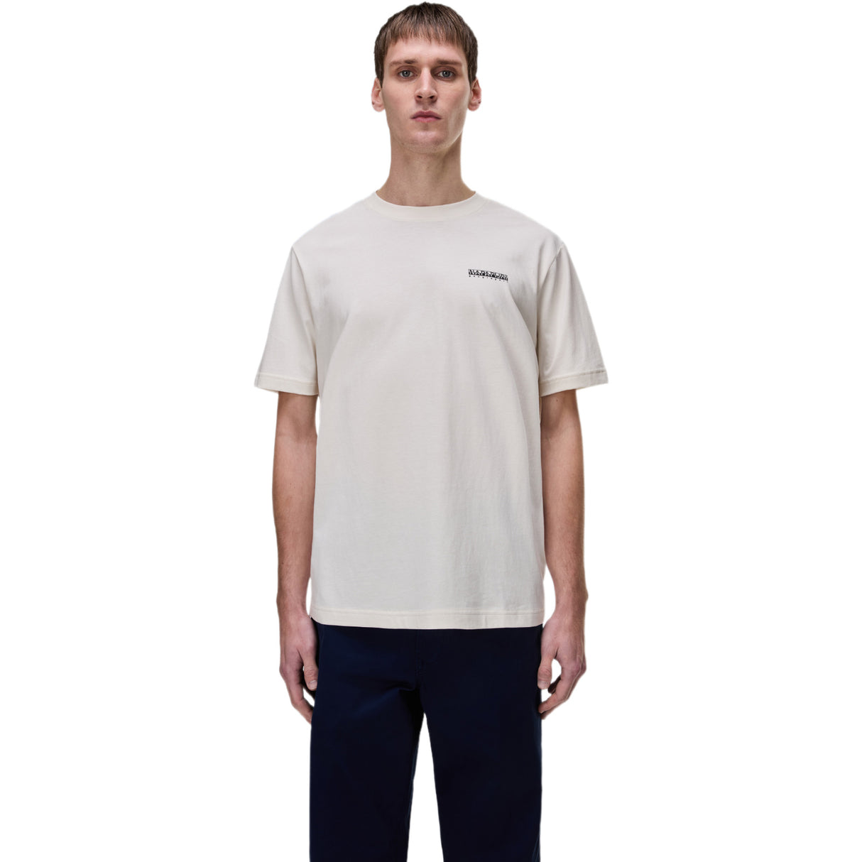 Napapijri Mens S-FLINT BPLOGO Tee White