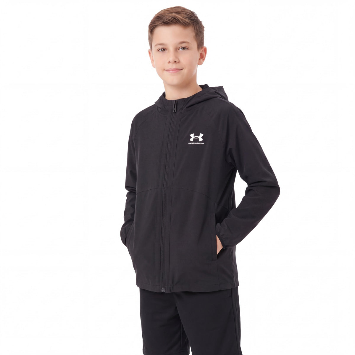 Under Armour Vibe Woven Kids Full-Zip Windbreaker Jacket
