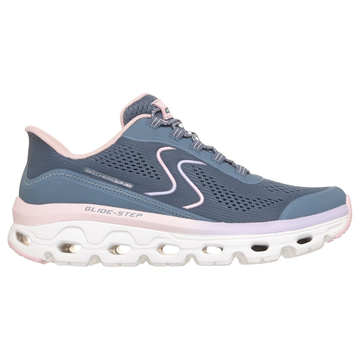 Skechers GLIDE STEP SOLE Wmns Blue