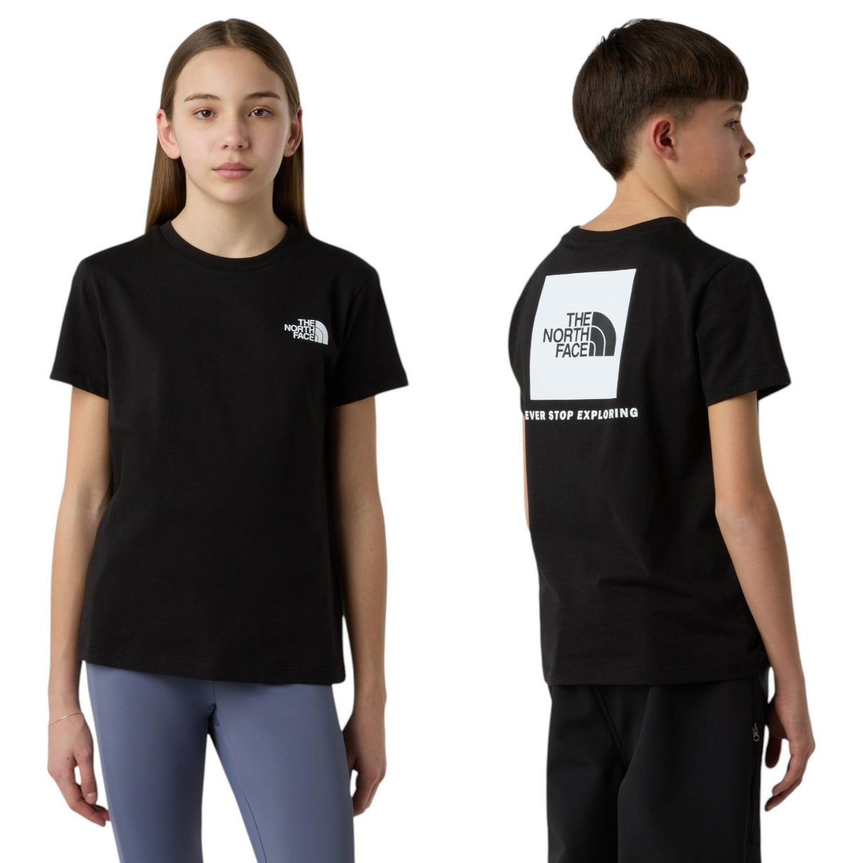 TNF TEEN Boys BOX NSE SS Tee Black