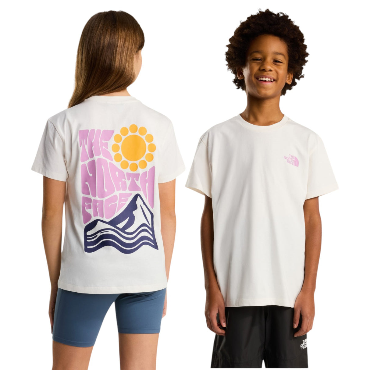 TNF TEEN Girls VOYAGE RELAX SS Tee White
