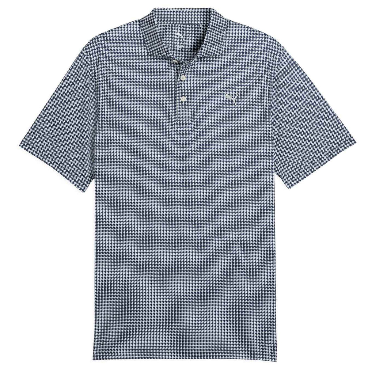 Puma Cloudspun Mono Check Polo LC White
