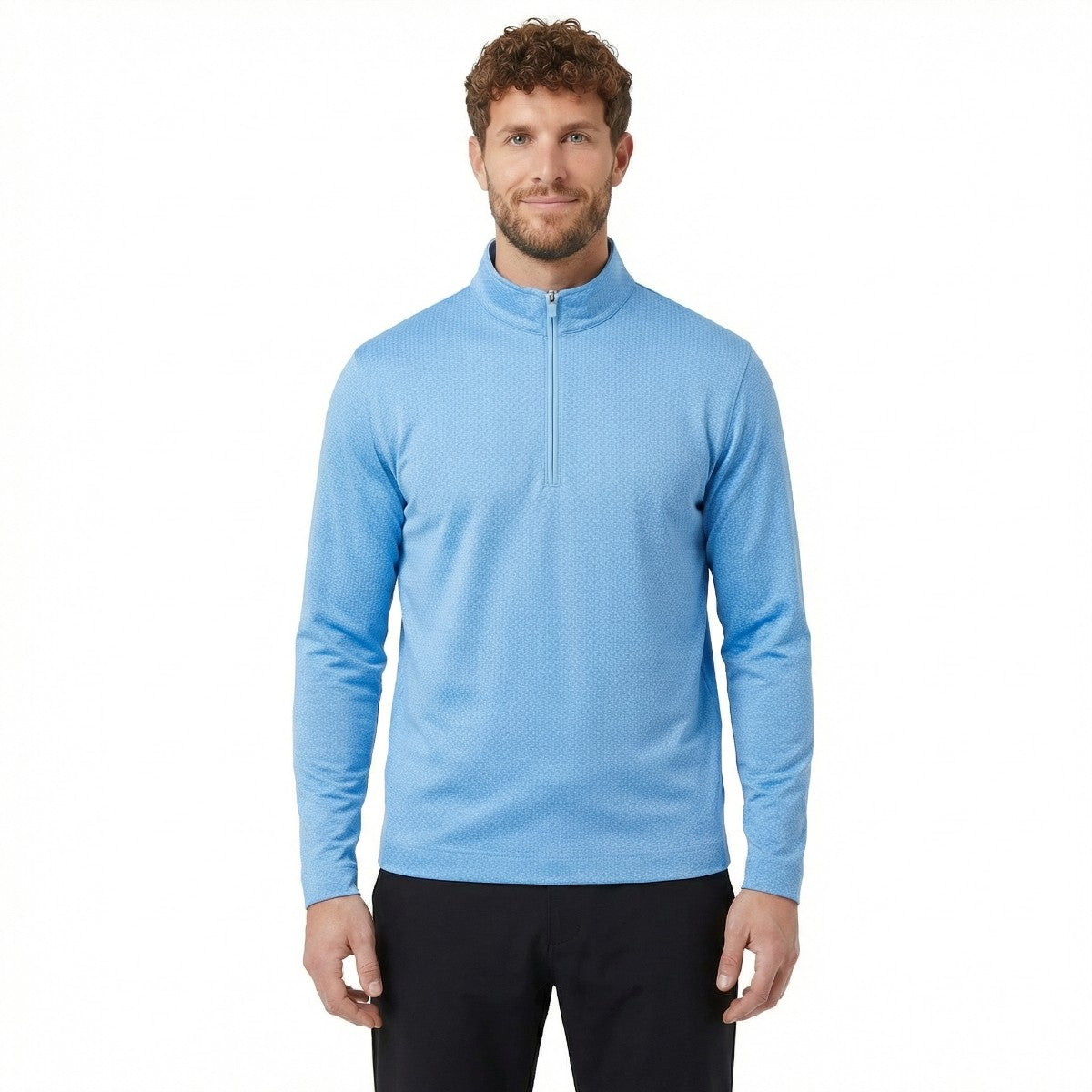 FootJoy Nautical Flag Tonal Golf Mens Half-Zip Top