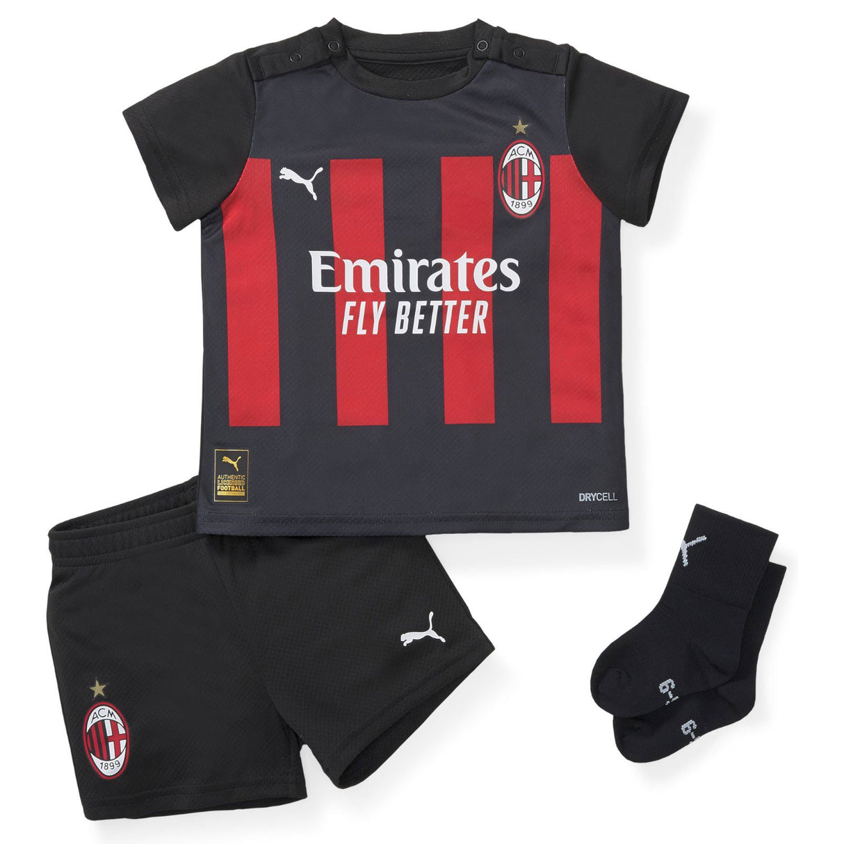 Puma AC Milan Football Home 3-Piece Babykit