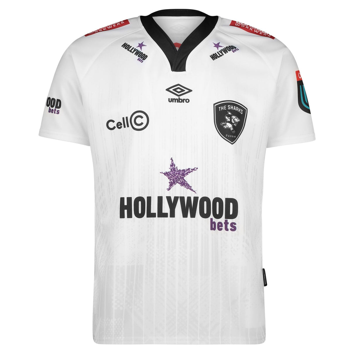 Umbro Sharks Rugby 2024 Adults Short Sleeve Away Jersey