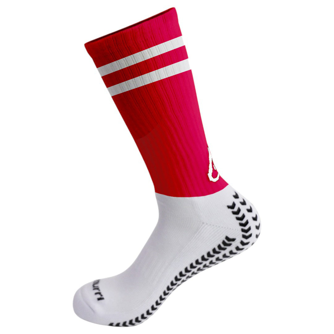 Azzurri Grip Tec Socks Red/White