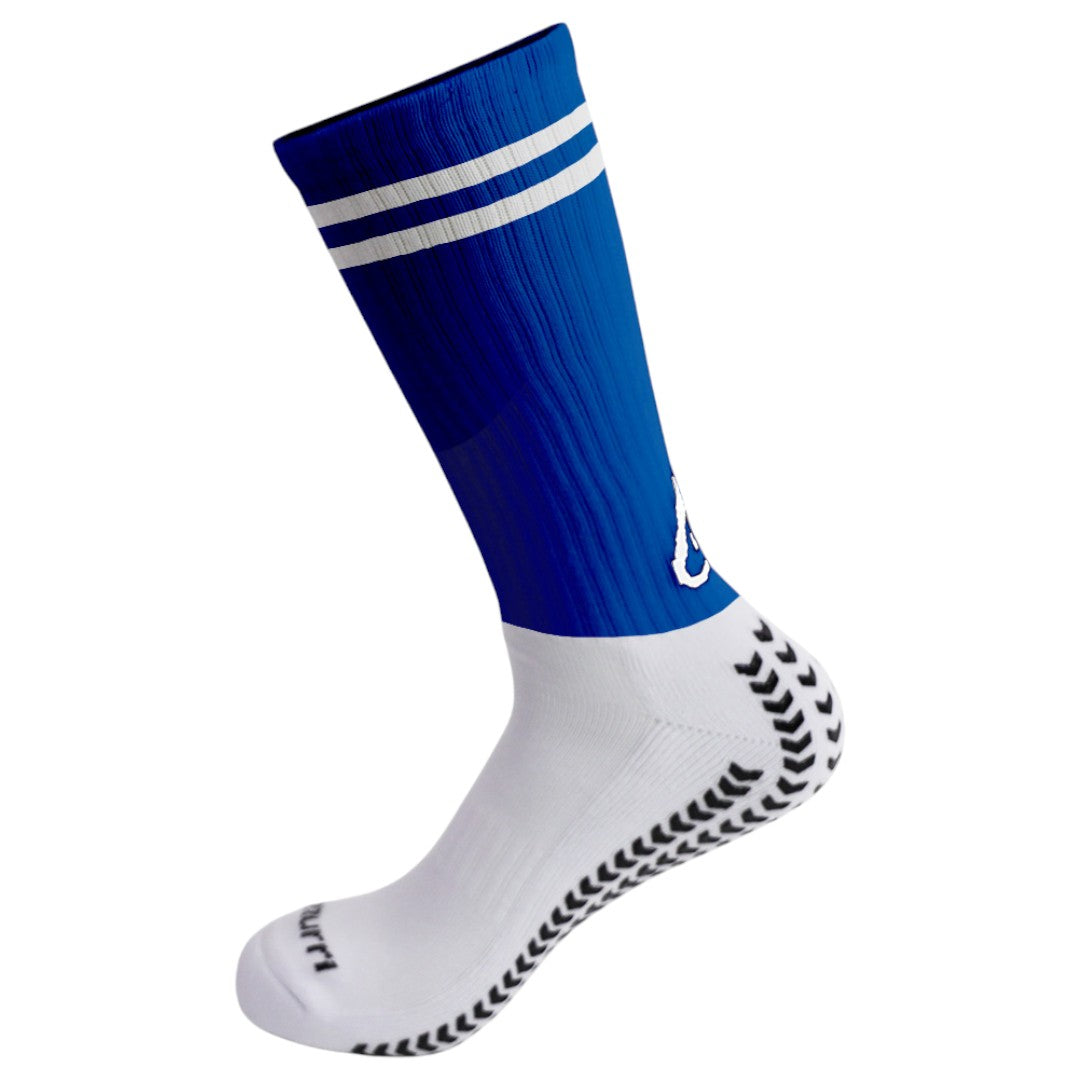Azzurri Kids Grip Tec Socks Royal/White