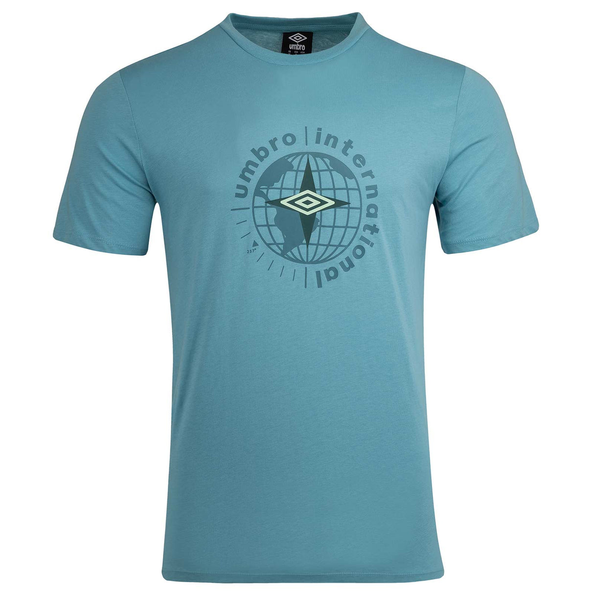 UMBRO MENS GLOBE GRAPHIC TEE BLUE