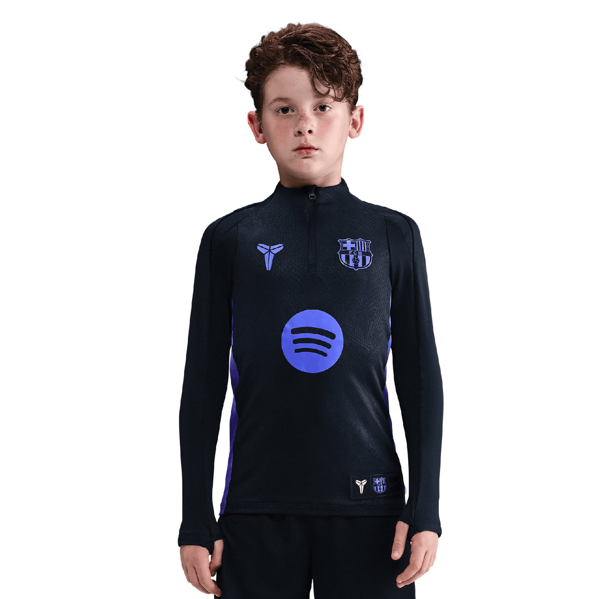 Nike FC Barcelona Strike Away Kids Kobe Dri-FIT Soccer Pre-Match Drill Top