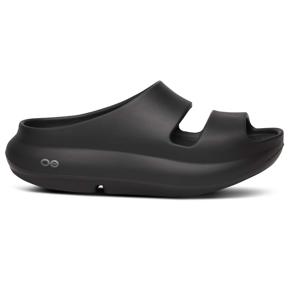 OOFOS OOyea Womens Black Slide Sandals
