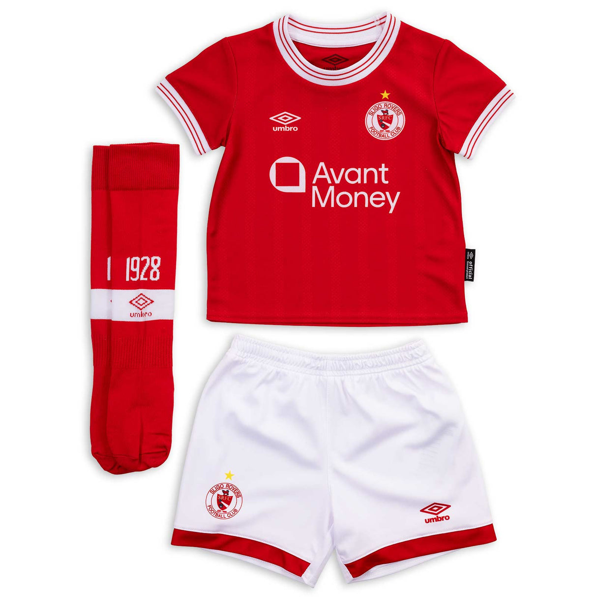 Umbro Sligo Rovers League of Ireland Football 2026 Infant Home Kit