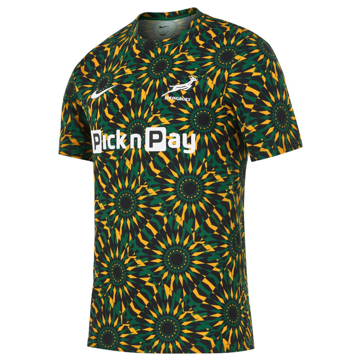 Nike Springboks Rugby Mens Pre-Match Short-Sleeve Top