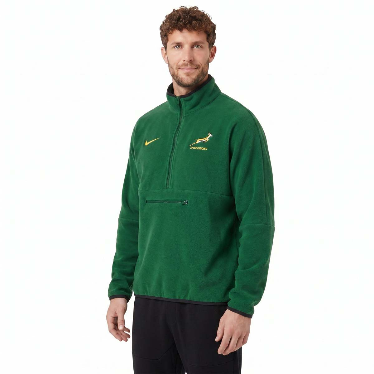 Nike Springboks Rugby Mens Polar Half-Zip Fleece Jacket