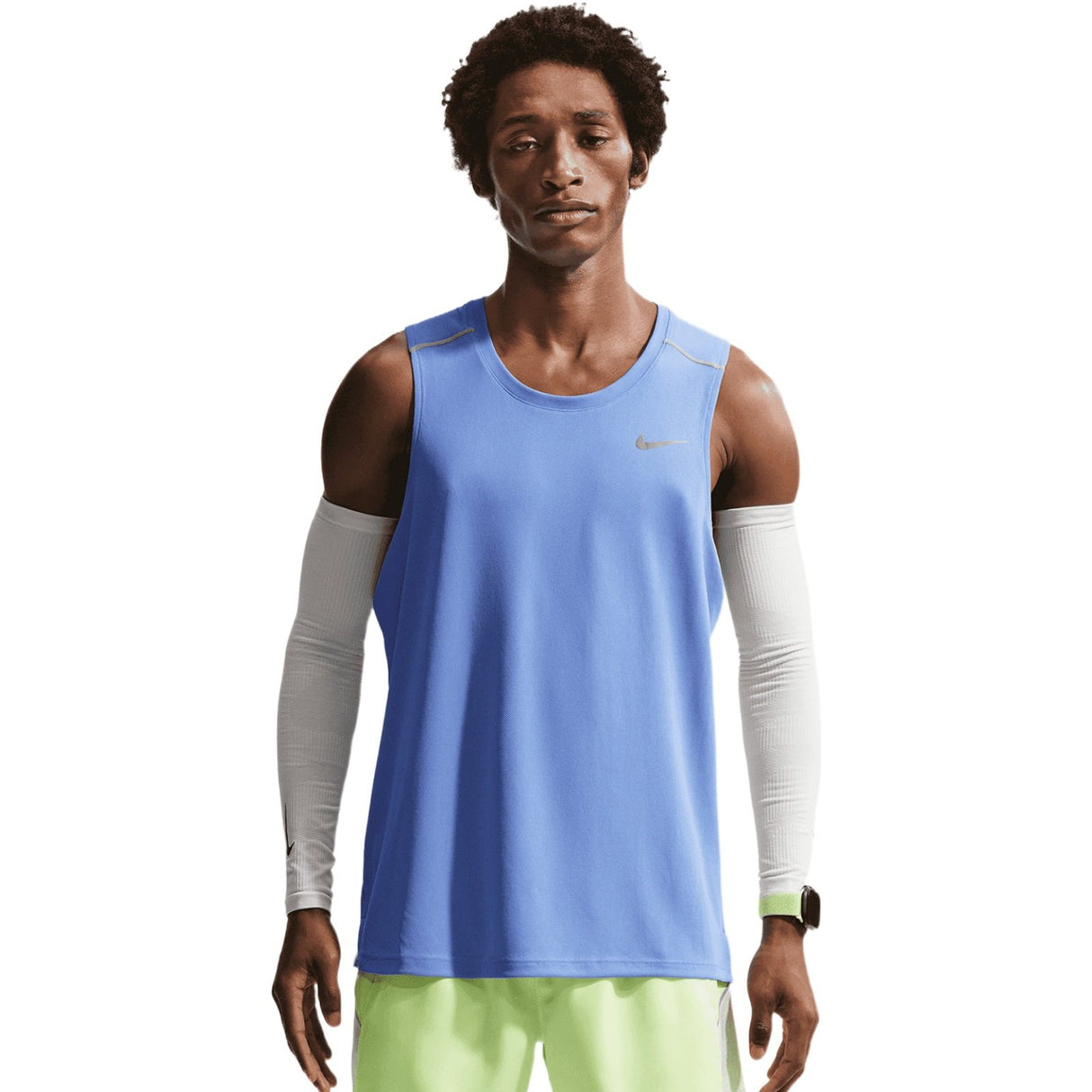 Nike Mens DF MILER TANK TOP Blue