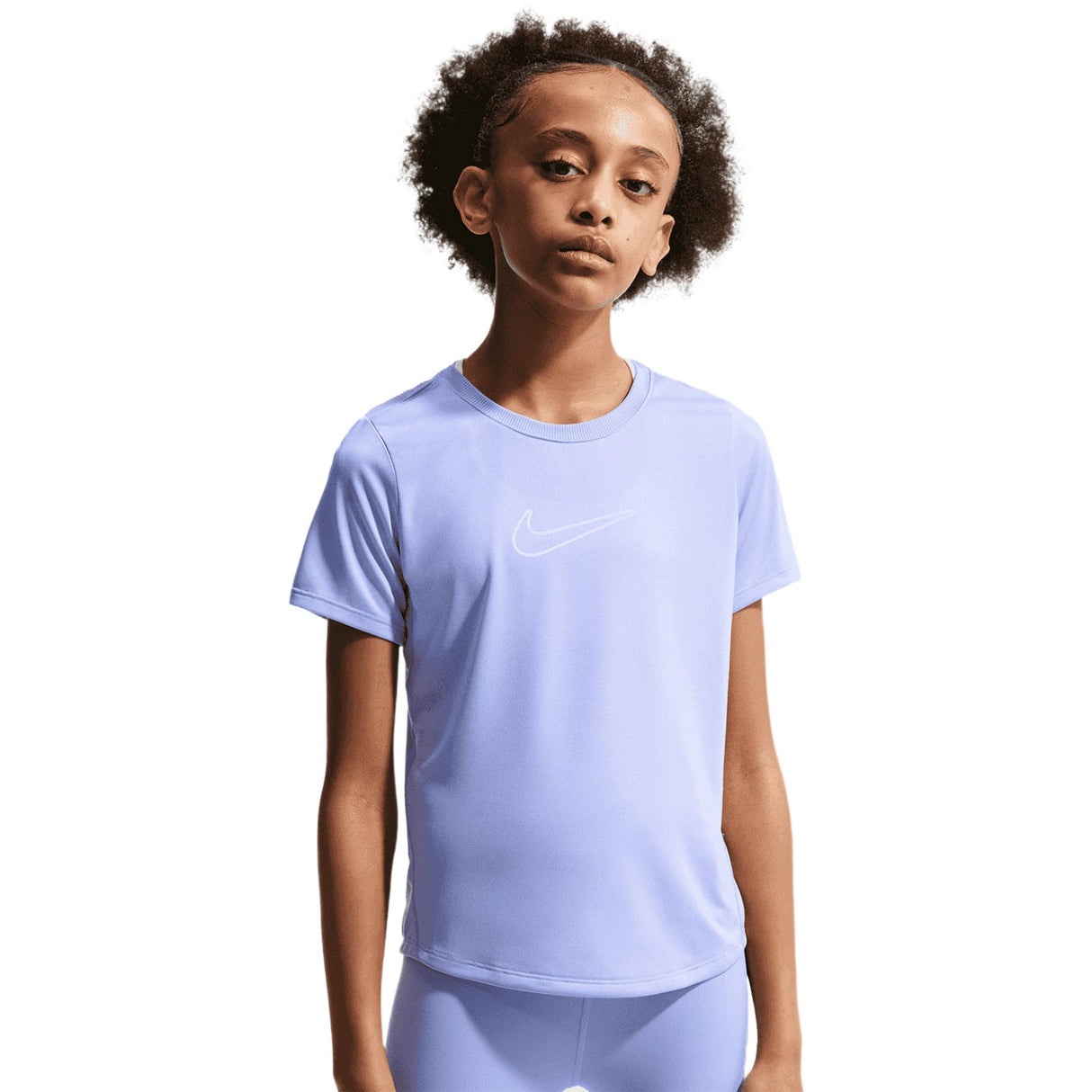 NIKE GIRLS DF ONE STD SS TOP HBR Purple
