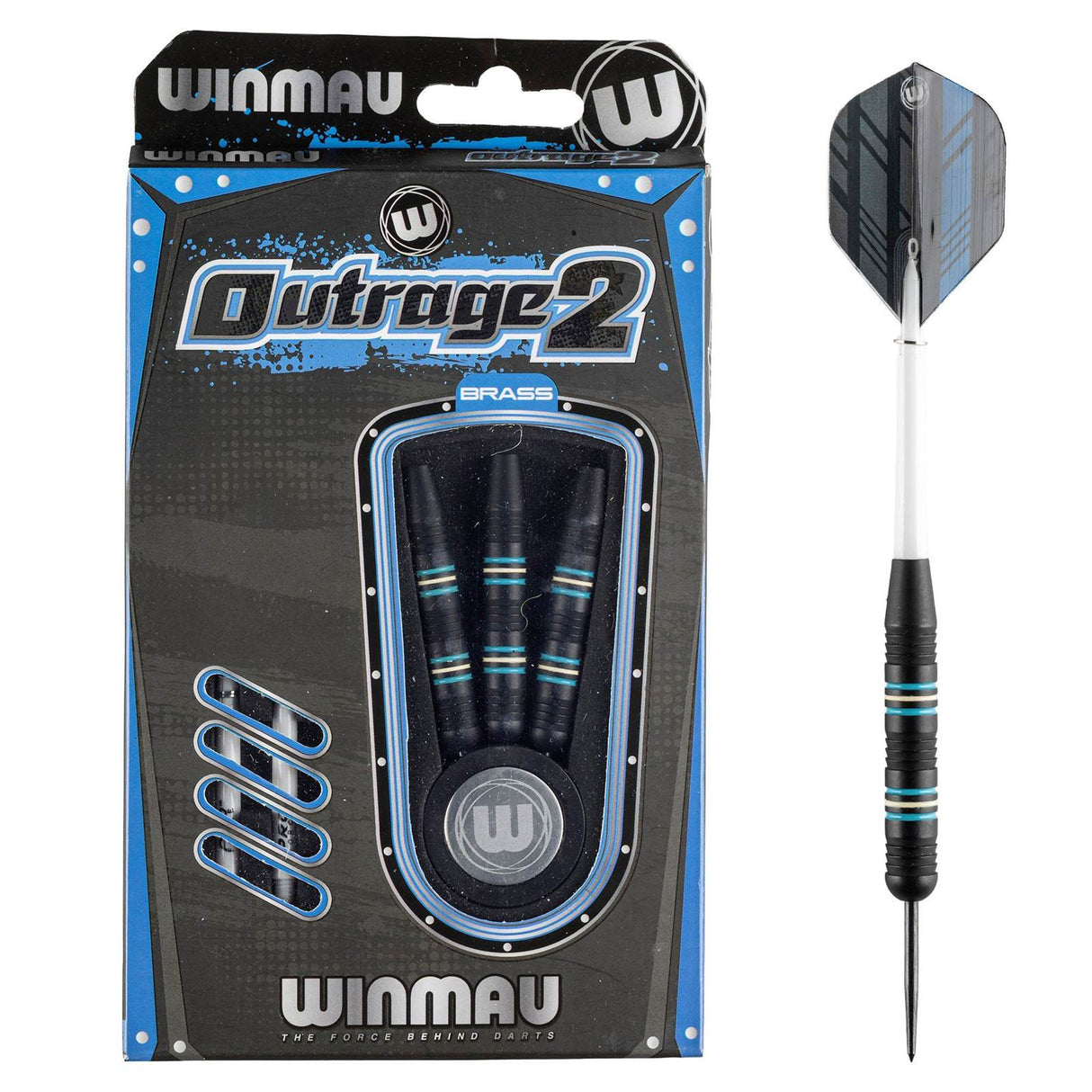 Winmau Outrage 2 22g Brass Darts Set