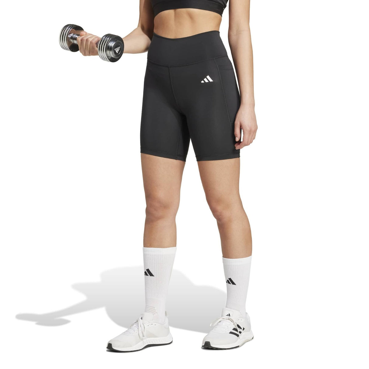 adidas Optimé Essentials Stash Pocket Womens Short Leggings