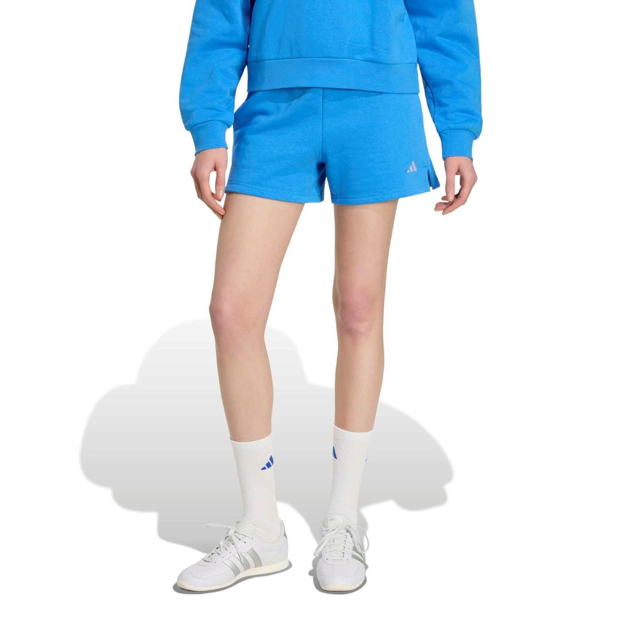 adidas Essentials Regular-Fit Womens Fleece Training Shorts