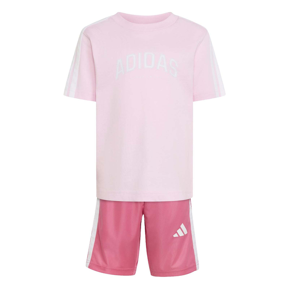 adidas Little Kids Girls Single Jersey Collegiate Set