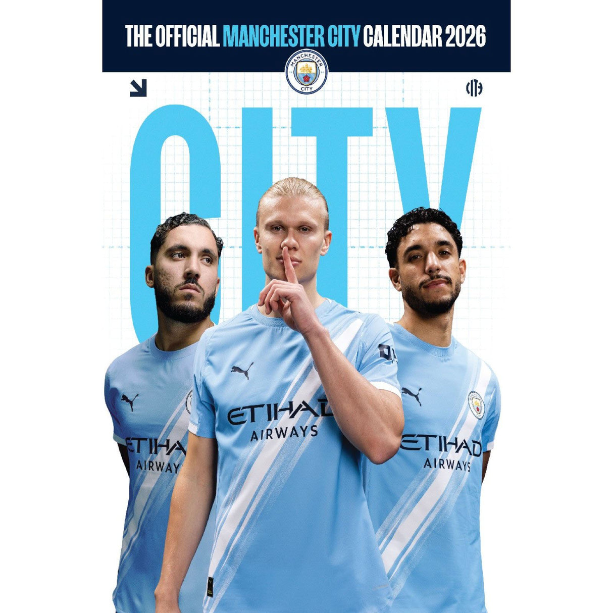 Daricia Manchester City 2026 Football Wall Calendar