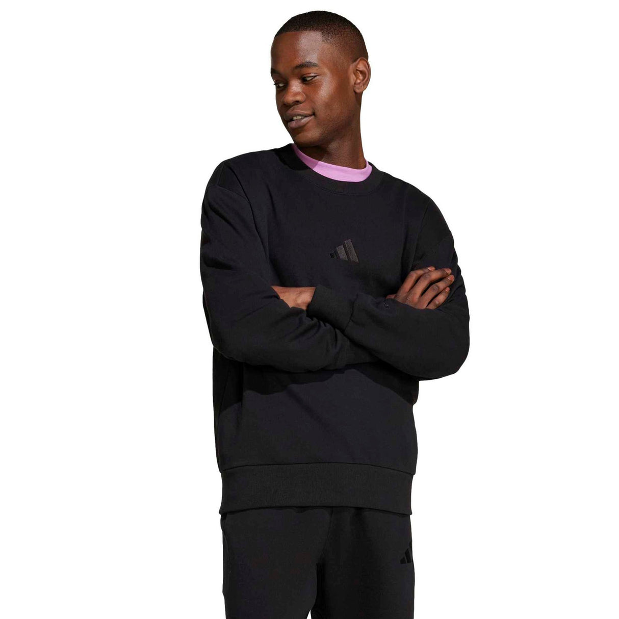 adidas All SZN French Terry Mens Crewneck Sweatshirt